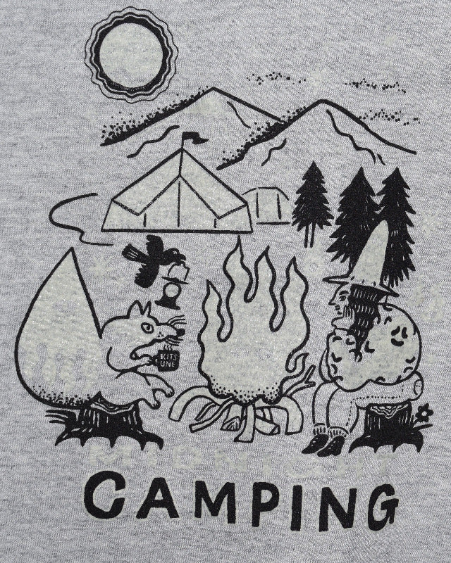 GLOW CASPER(グロウキャスパー) / MIDNIGHT CAMP Tシャツ -GRAY【バーンストア】