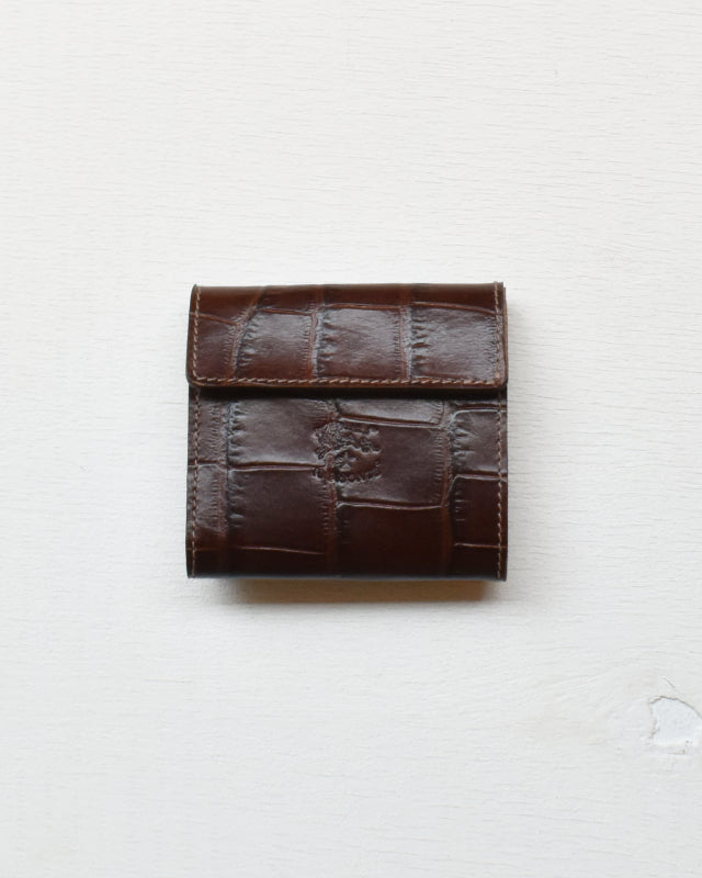 【イルビゾンテ】 クロコエンボスドレザー ウォレット  54202313440