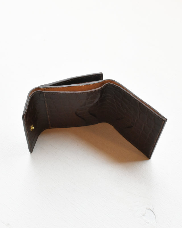 【イルビゾンテ】 クロコエンボスドレザー ウォレット  54202313440