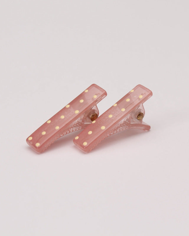 BIB MILK(ビブミルク) / FROST DOTS MINI CLIPS  2PCS ダークピンク 【バーンストア】