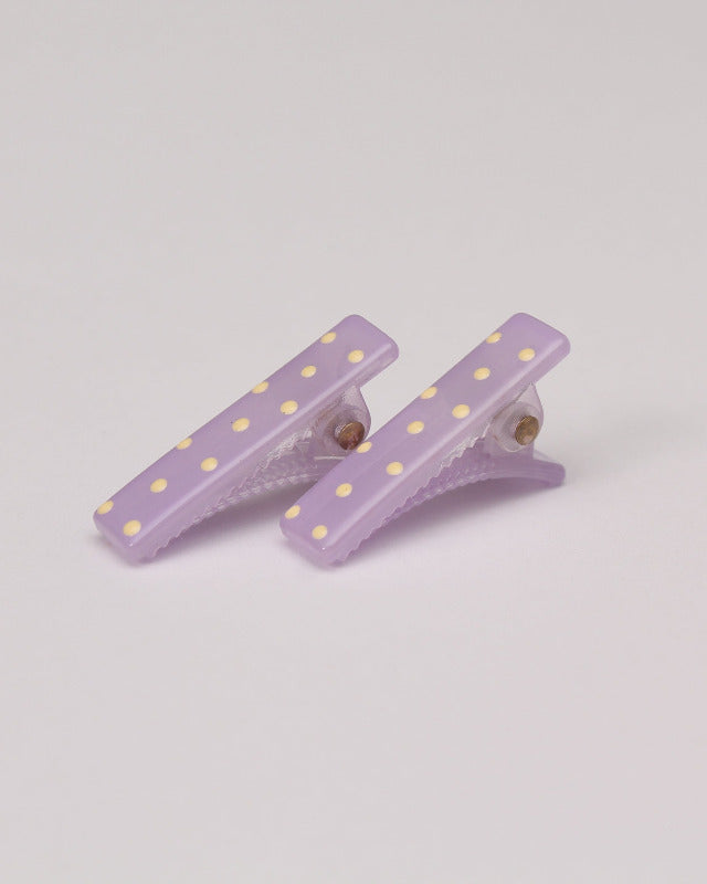 BIB MILK(ビブミルク) / FROST DOTS MINI CLIPS  2PCS パープル 【バーンストア】