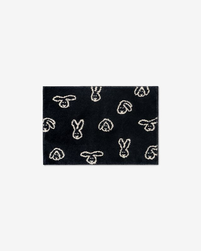 WARMGREY TAIL(ウォームグレーテール）/ BUNNY BUNNY DOORMAT - BLACK(65x45c)【バーンストア】