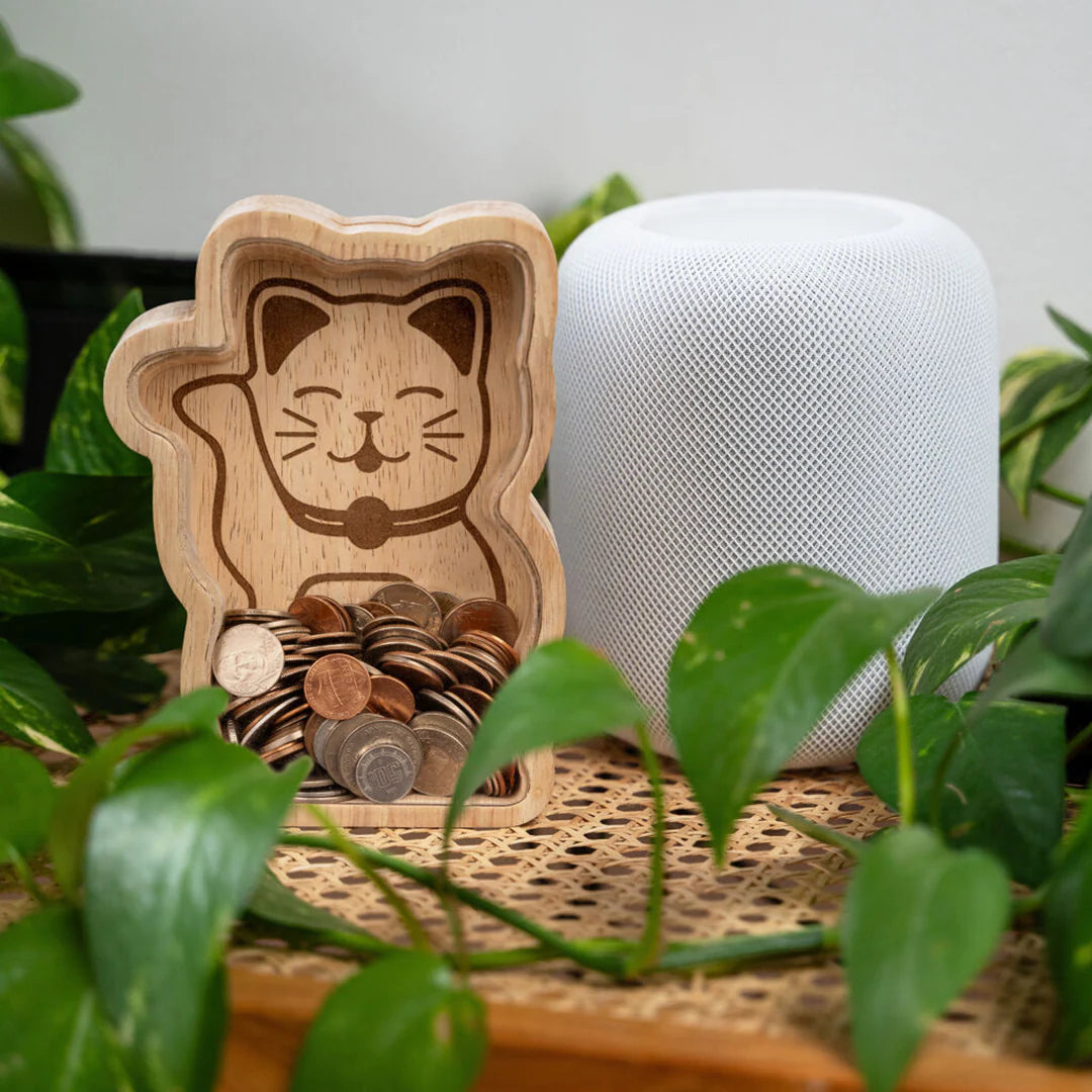 KIKKERLAND(キッカーランド)/  Lucky Cat Money Bank ラッキー キャット マネー バンク | 招き猫の貯金箱 【サラダボゥル】