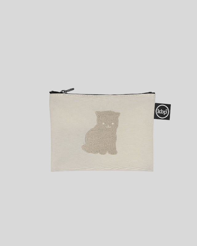 kitty bunny pony(キティーバニーポニー）/ Little Kitten Ecru Embroidery Pouch 【バーンストア】
