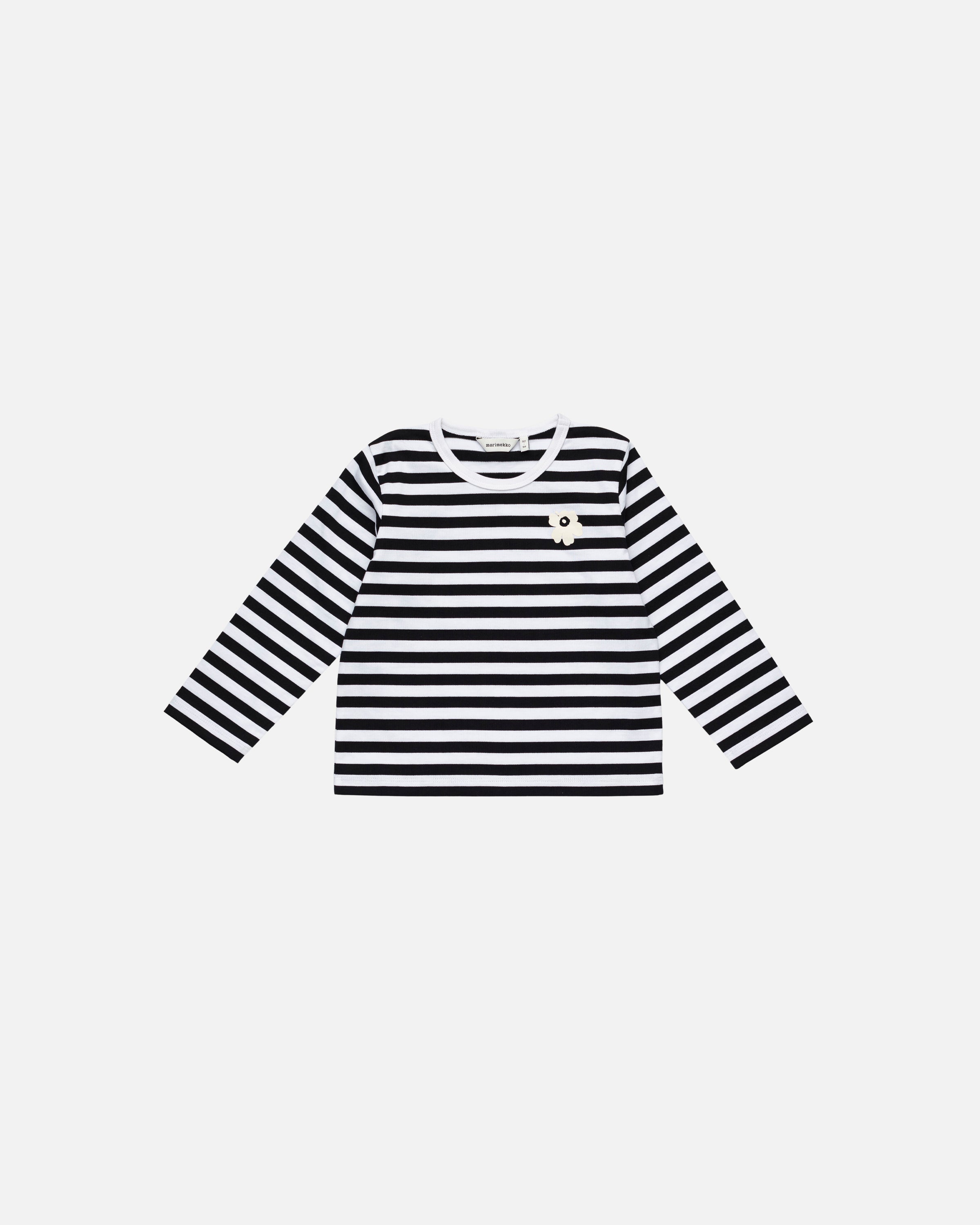 【マリメッコ】Paja Tasaraita Unikko長袖トップス 52253393923/52253393924