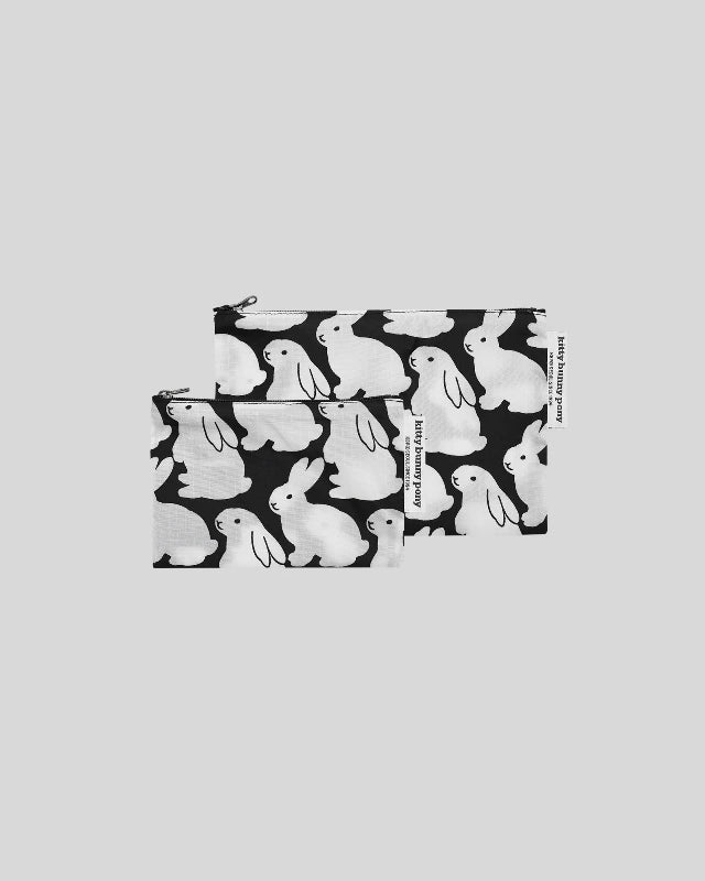 kitty bunny pony(キティーバニーポニー）/ Ripstop Little Black Bunnies Pouch S【バーンストア】