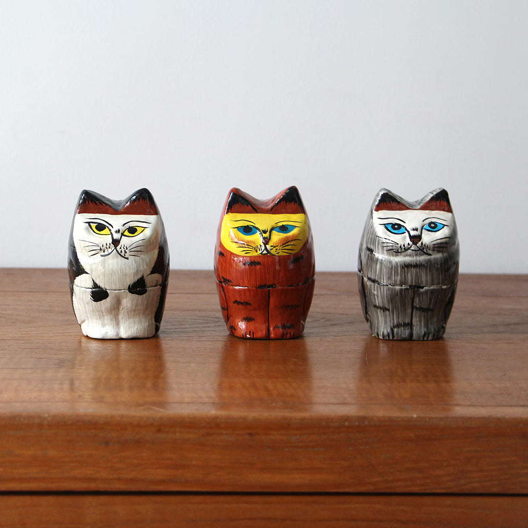 DETAIL(ディテール)/Papier Mache Standing Cat : パピエ マシェ スタンディング キャット 小物入れ 【サラダボゥル】