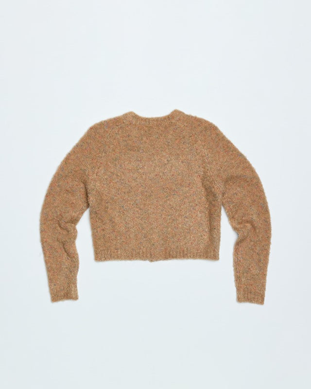 【バーンストア】ooowl /    BOUCLE KNIT CARDIGAN CAMEL