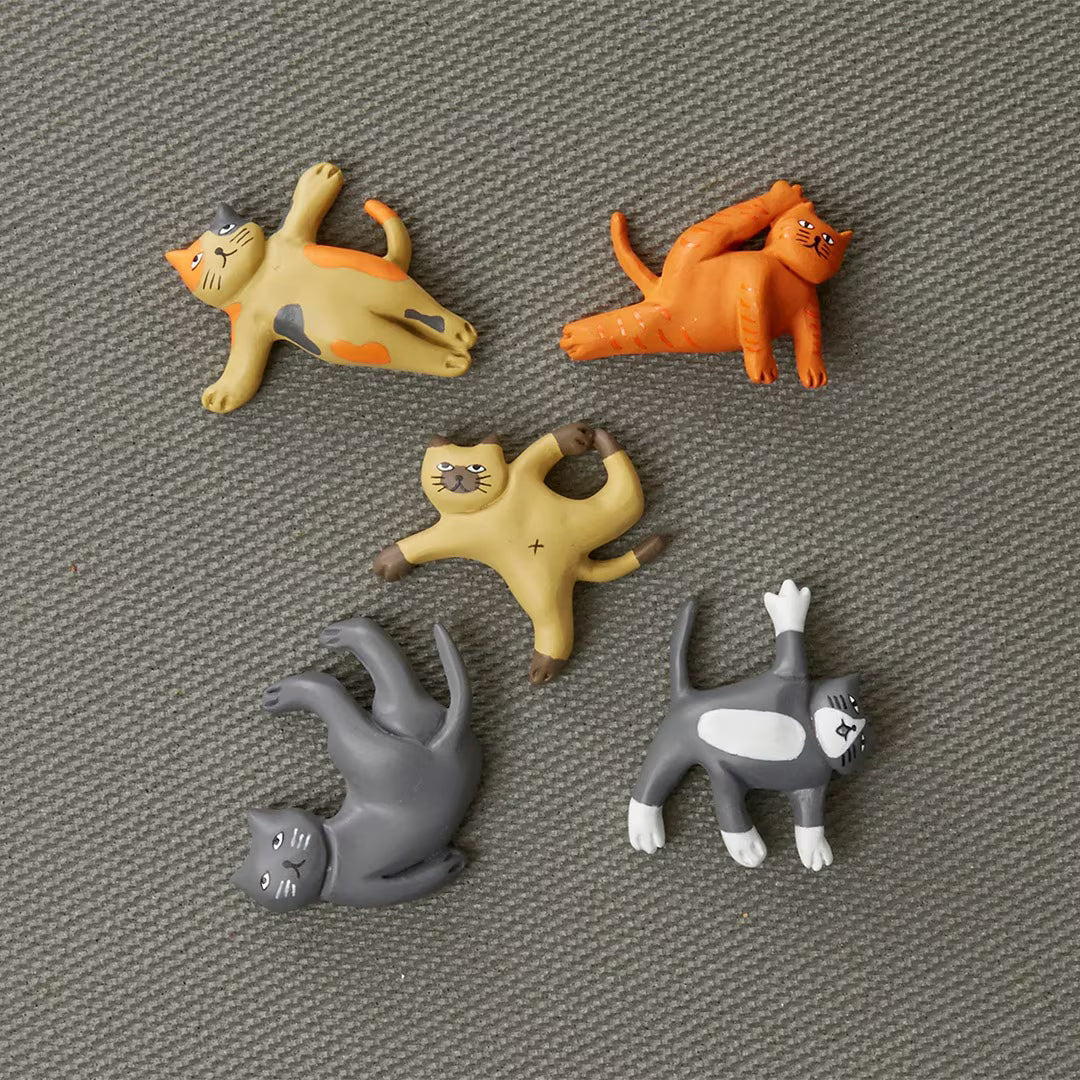 KIKKERLAND(キッカーランド)/  Cat Yoga Magnets KIKKERLAND キャット ヨガ マグネット 【サラダボゥル】