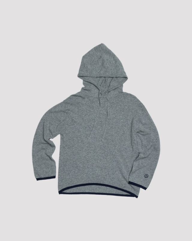 【バーンストア】ooowl /    KNIT HOODIE LOVE GREY