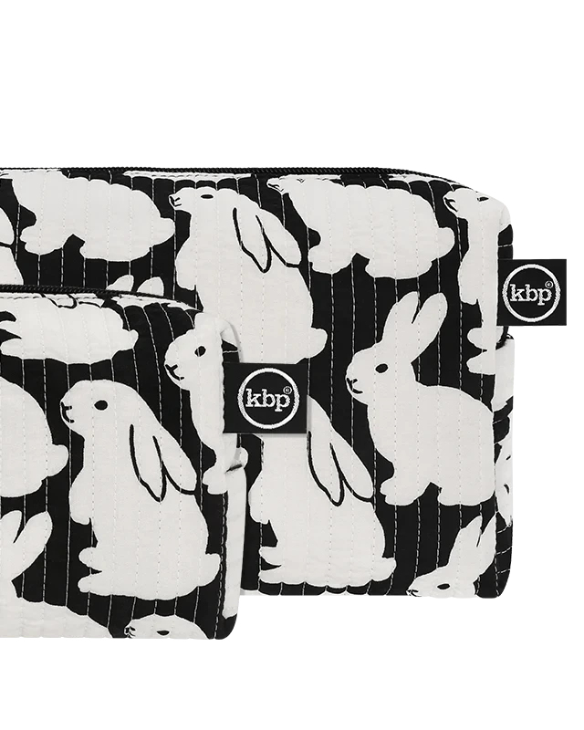 kitty bunny pony(キティーバニーポニー）/ Quilting Little Black Bunnies Box Pouch XS【バーンストア】