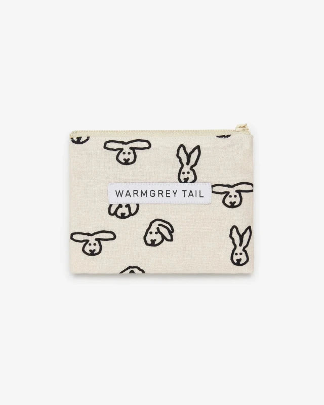 WARMGREY TAIL(ウォームグレーテール）/BUNNY BUNNY FLAT POUCH - IVORY [S]バーンストア】
