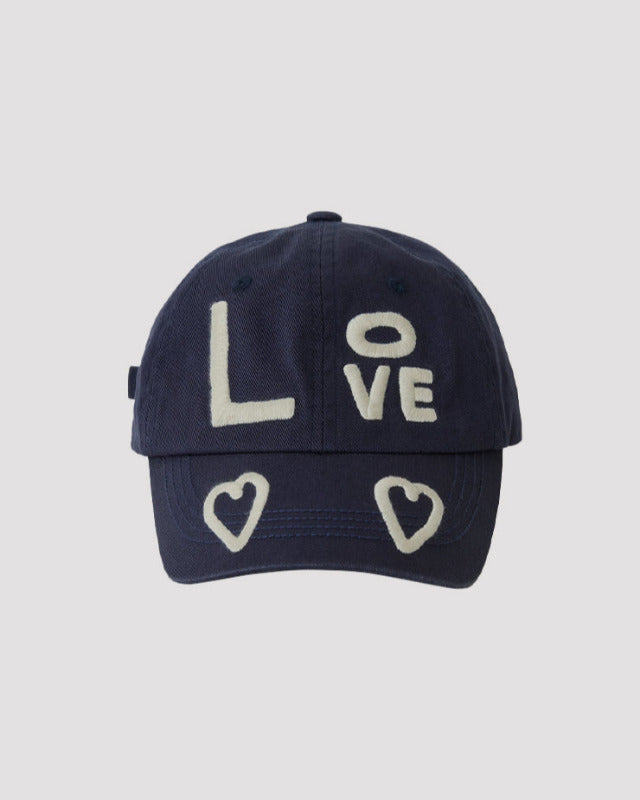 【バーンストア】ooowl /  CAP LOVE AND HEART NAVY