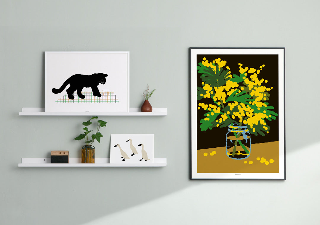 WARMGREY TAIL(ウォームグレーテール）/ BLACK CAT POSTER 300mm x