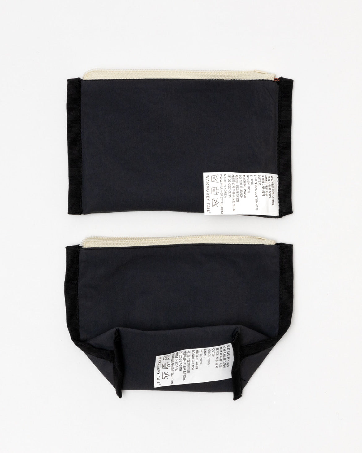 WARMGREY TAIL(ウォームグレーテール）/ ARMCHAIR LABEL STANDING POUCH - BLACK [S]【バーンストア】