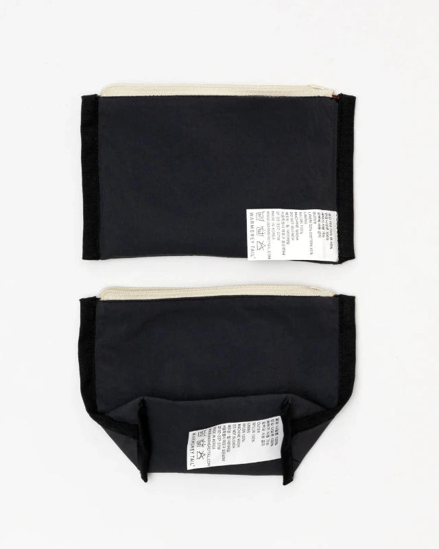 WARMGREY TAIL(ウォームグレーテール）/ BUNNY BUNNY FLAT POUCH - BLACK [S]バーンストア】