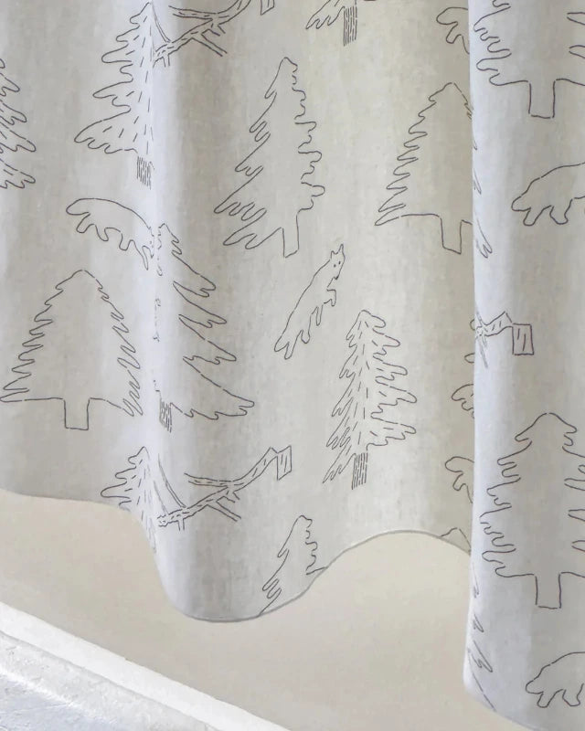 WARMGREY TAIL(ウォームグレーテール）/  NORTH LAND DOOR CURTAIN - SNOW【バーンストア】