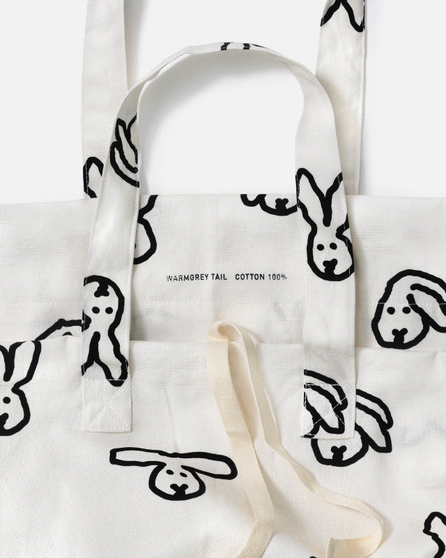 WARMGREY TAIL(ウォームグレーテール）/UPCYCLING OXFORD BIG BAG -BUNNY BUNNY-【バーンストア】