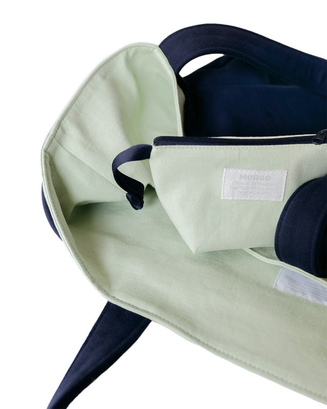 MERGE(マージ）/  Out Layer Bag -Pistachio Navy-【バーンストア】