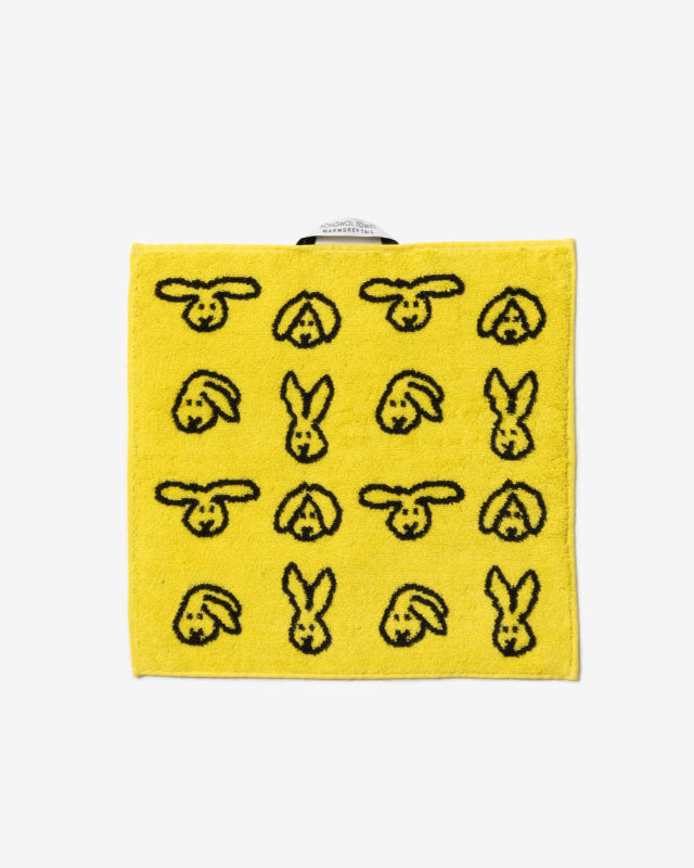 【バーンストア】WARMGREY TAIL / BUNNY BUNNY HAND TOWEL - YELLOW