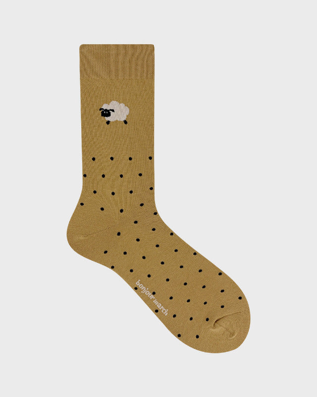 Bonjour March / sheep socks- men 【バーンストア】