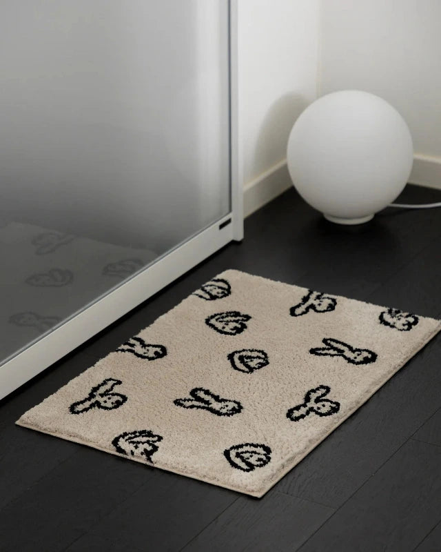 WARMGREY TAIL(ウォームグレーテール）/ BUNNY BUNNY DOORMAT - CREAM (65x45c)【バーンストア】