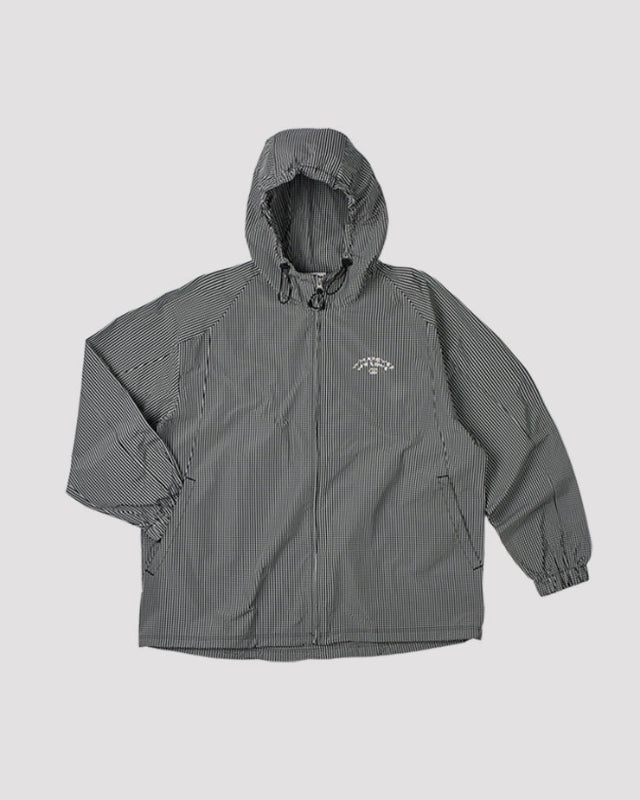 【バーンストア】ooowl /   HOOD WINDBREAKER WE LOVE BLACK CHECK