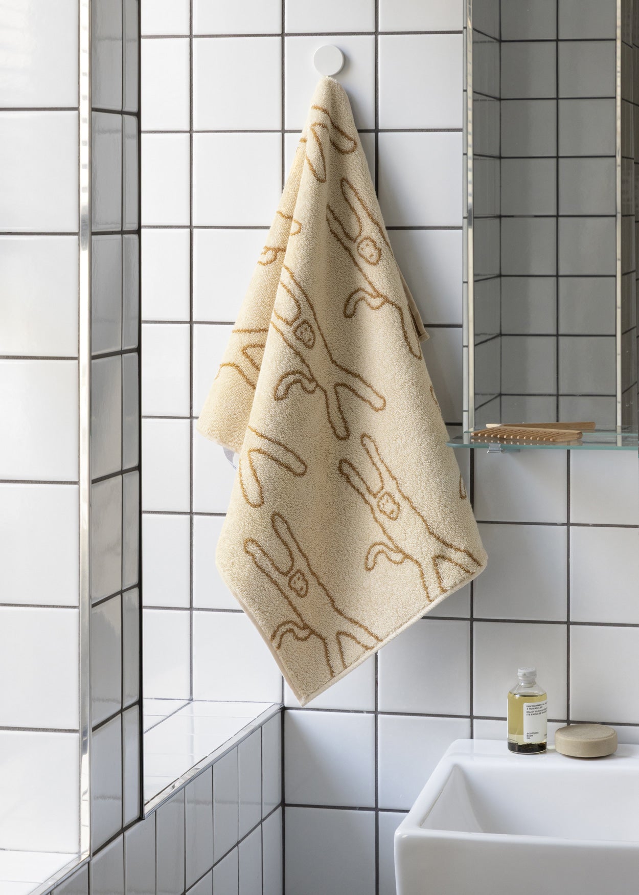 【バーンストア】WARMGREY TAIL / MONKEY FACE TOWEL - IVORY