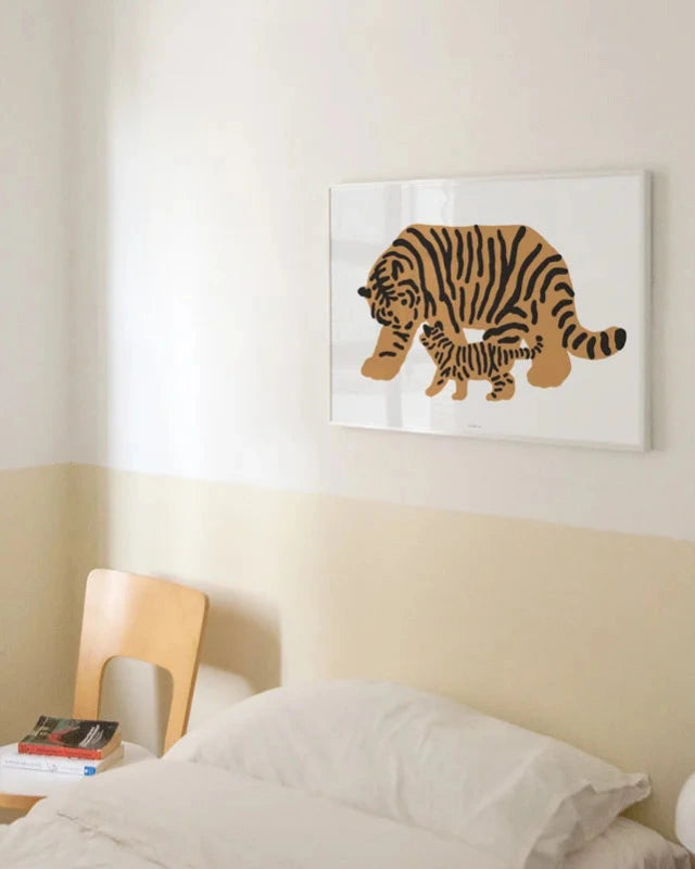 WARMGREY TAIL(ウォームグレーテール）/ MOM & I POSTER 300mm x 400mm (フレーム付き)【バーンストア】