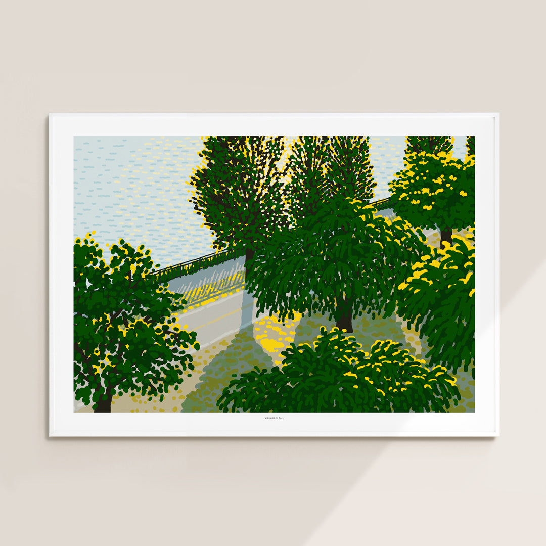 WARMGREY TAIL(ウォームグレーテール）/ RIVERSIDE POSTER 500mm x 700mm (フレーム付き)【バーンストア】